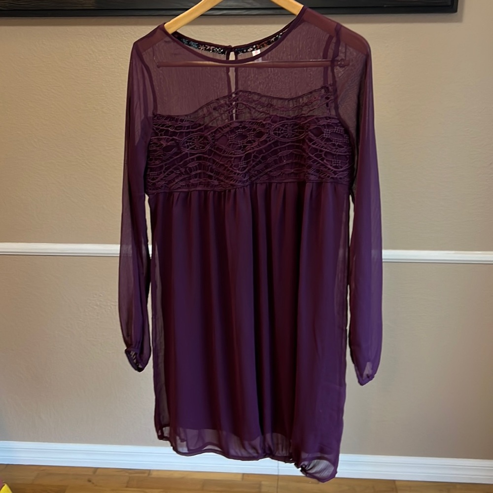 Purple/maroon dress